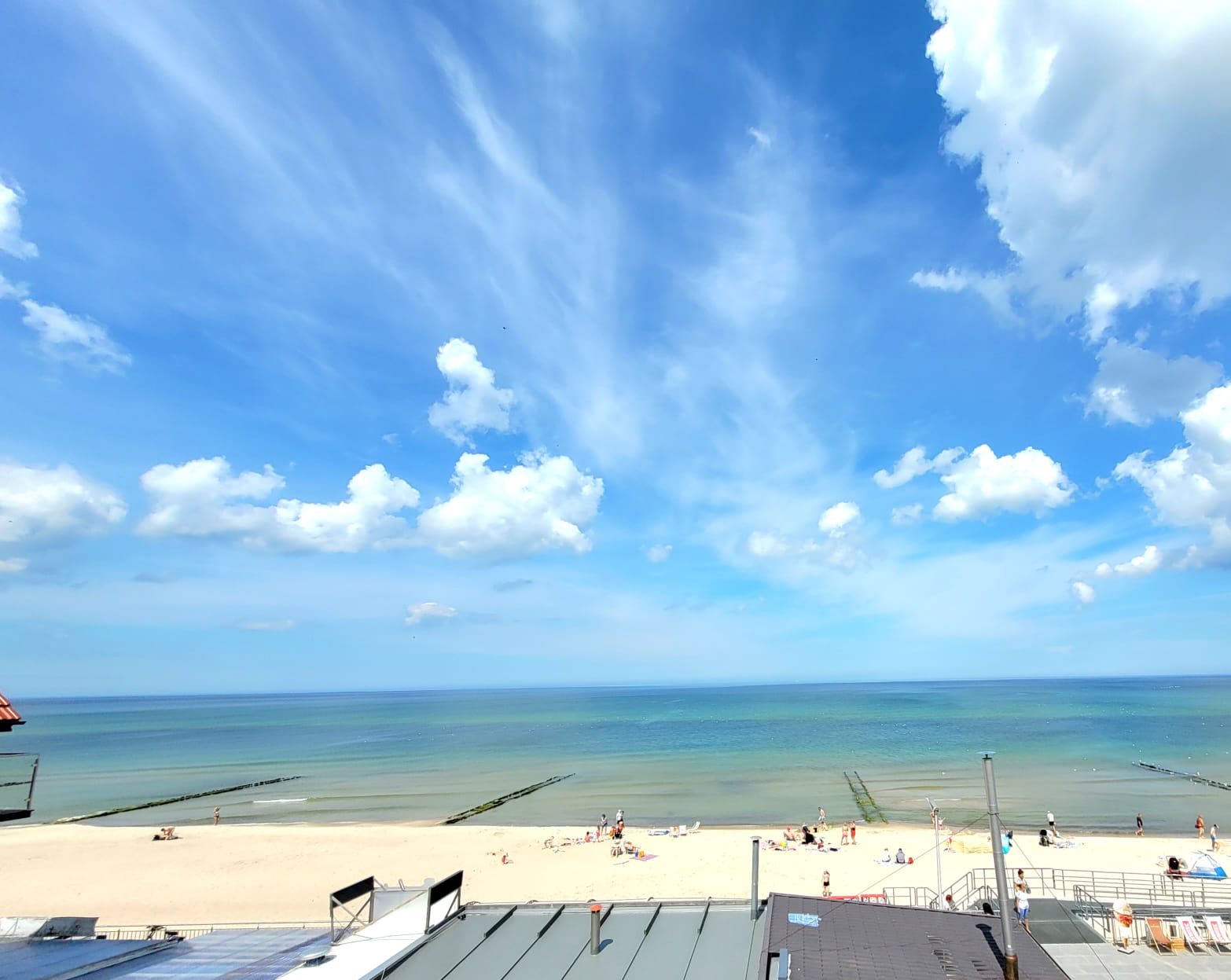 Widok na morze z Sarbinowa